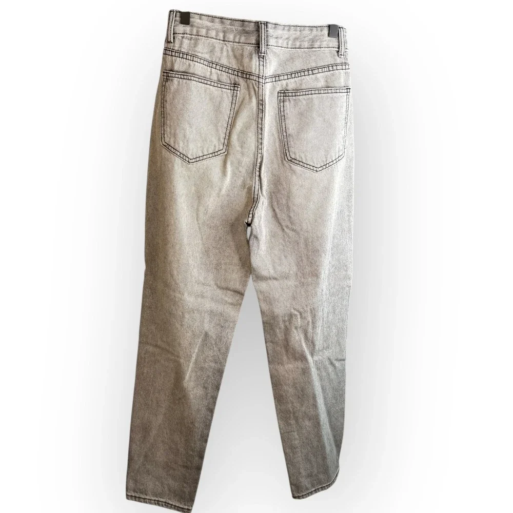 SHEIN Grey High Rise Distressed Jeans Size XS‎